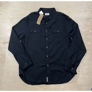 Jachs Shirt Mens Size Large Black Button Up‎ Casual Comfort Outdoors NWT